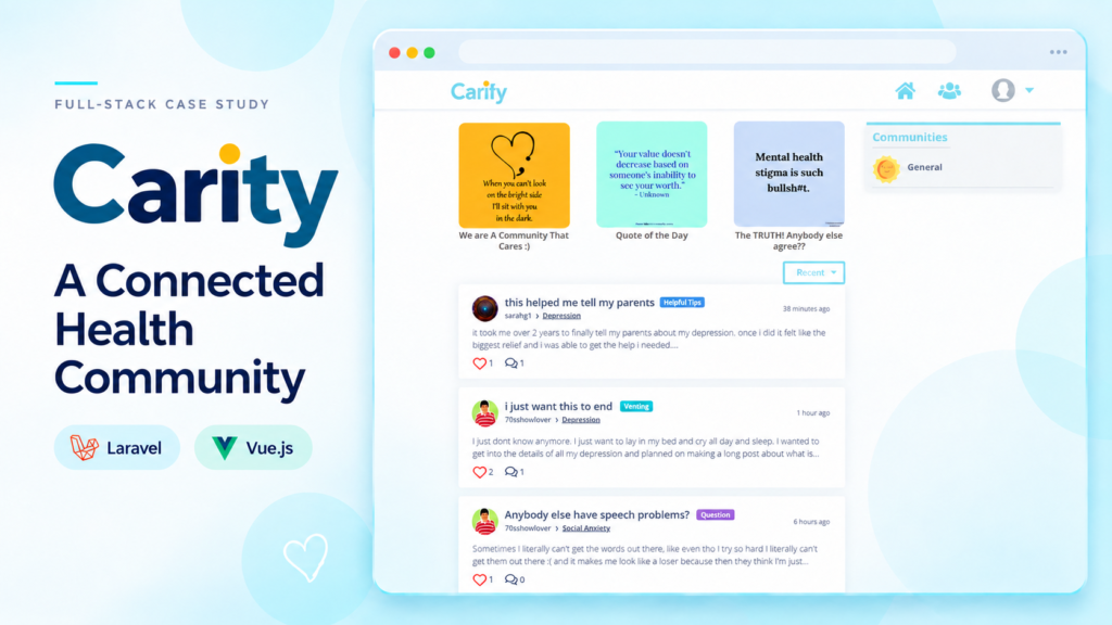 Carity — Building a Community Platform for Health Professionals and Peer Discussion