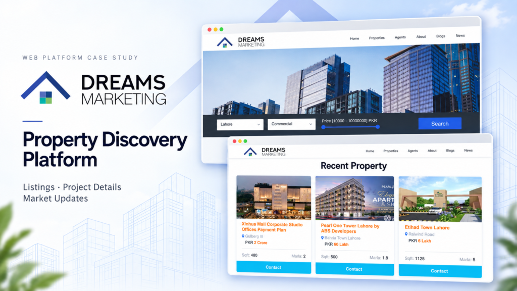 Dreams Marketing — Connecting Property Discovery, Project Information, and Buyer Enquiries